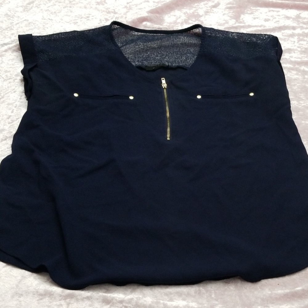 Navy blue blouse